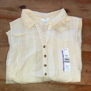 Women's Plus Size Collared  Button up Tank